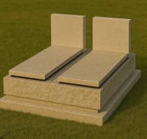 בזיכרון - מצבה כפולה