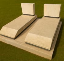 בזיכרון - מצבה כפולה פלטינום